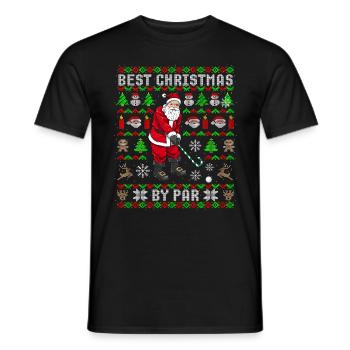 Lustiges Golf Ugly Christmas Golfer Weihnachten - Männer T-Shirt - Schwarz - Vorne - AI Model Male 178 light (178cm)