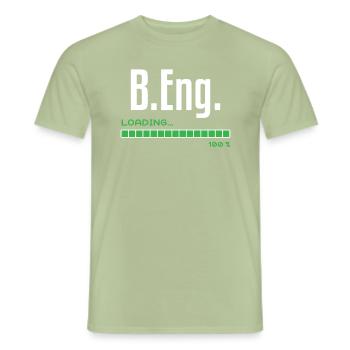 Bachelor of Engineering B.Eng. Graduation gift - Men's T-Shirt - sage - Front - AI Model Male 178 light (178cm)
