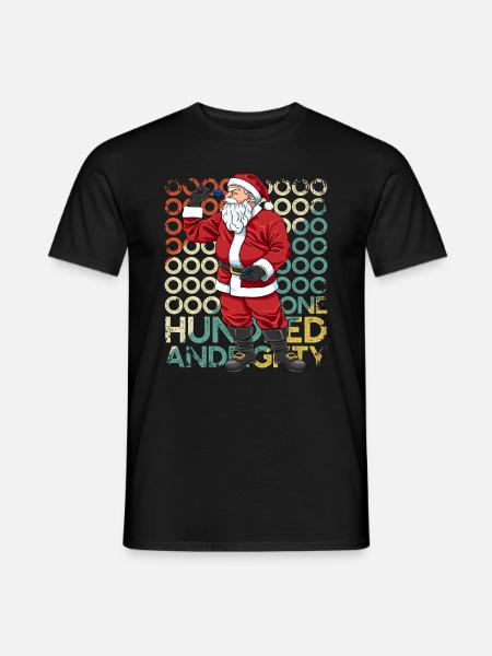 Retro Weihnachten 180 Triple 20 Darts Geschenk - Männer T-Shirt - Schwarz