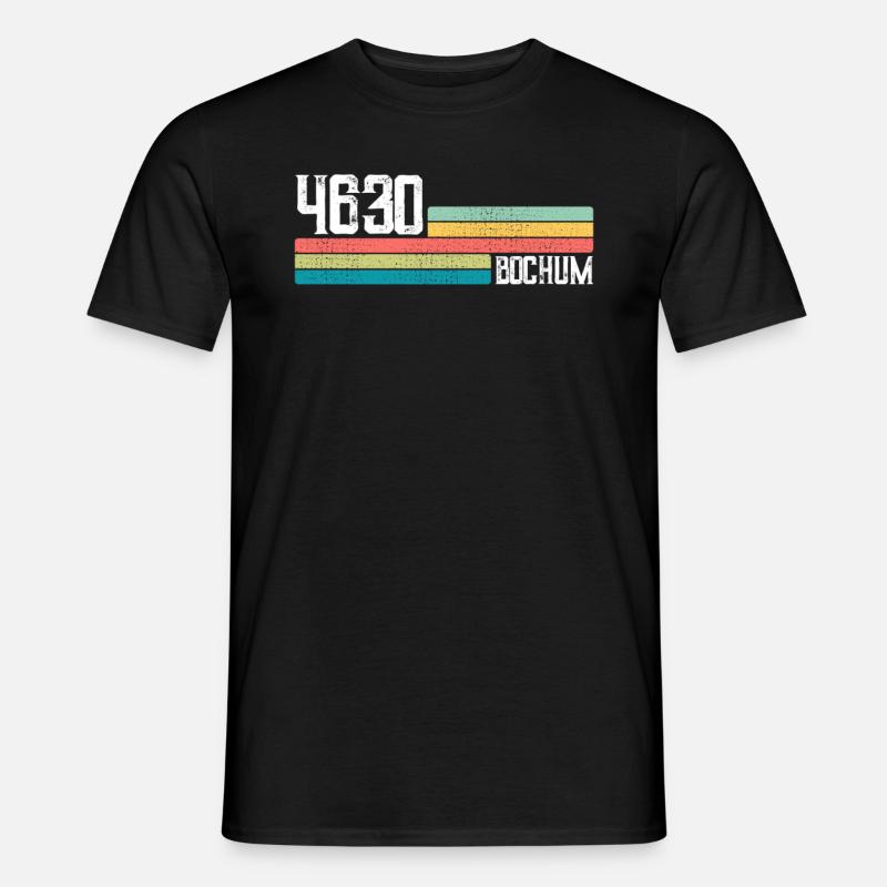 Cadeau de code postal de la ville de Bochum, résidents rétro de Bochum T-shirt Homme