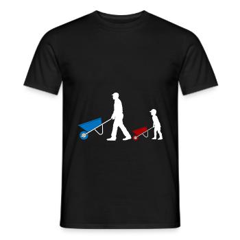 Father & Son Like The Dad So The Son Partner Look - Men's T-Shirt - black - Front - AI Model Male 178 light (178cm)