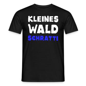 Kleines Wald Schratti - Männer T-Shirt - Schwarz - Vorne - AI Model Male 178 light (178cm)