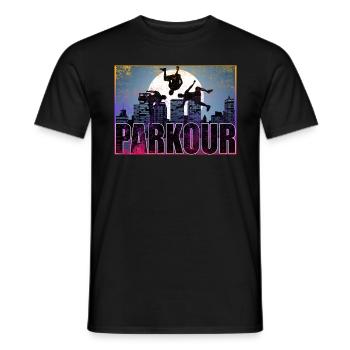 Parkour Freerunner Traceur Le Parcour parkourshirt - Männer T-Shirt - Schwarz - Vorne - AI Model Male 178 light (178cm)