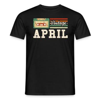 23ème anniversaire avril millésime 2000 - T-shirt homme - noir - Devant - AI Model Male 178 light (178cm)