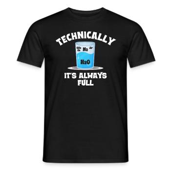 Technically, it's always crowded - - Men's T-Shirt - black - Front - AI Model Male 178 light (178cm)