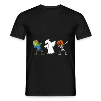 Geisterstunde Zombie Geist Skelett Halloween - Männer T-Shirt - Schwarz - Vorne - AI Model Male 178 light (178cm)