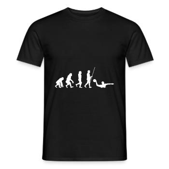 Water Polo Evolution Water Sports Swimmers Players - Men's T-Shirt - black - Front - AI Model Male 178 light (178cm)