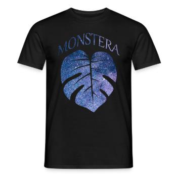 monstera thai constellation - Männer T-Shirt - Schwarz - Vorne - AI Model Male 178 light (178cm)