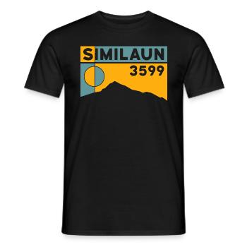 Similaun Glacier High Tour Hike Ötztal Tyrol - Men's T-Shirt - black - Front - AI Model Male 178 light (178cm)