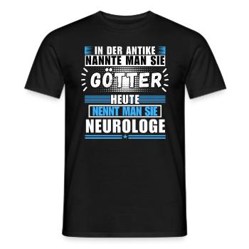 Gods in Antiquity. Today neurologist - Men's T-Shirt - black - Front - AI Model Male 178 light (178cm)