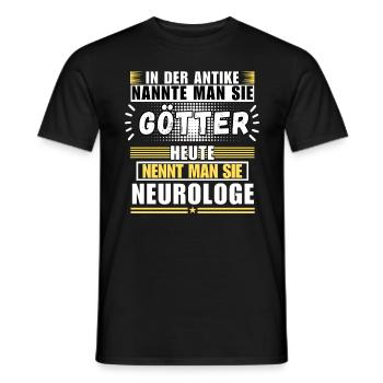Gods in antiquity. Today a neurologist - Men's T-Shirt - black - Front - AI Model Male 178 light (178cm)