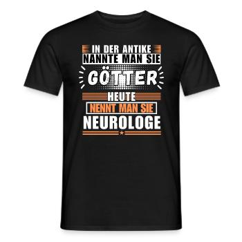 Gods in Antiquity. Today neurologist - Men's T-Shirt - black - Front - AI Model Male 178 light (178cm)