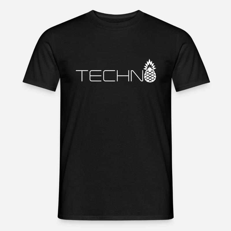 Ananas Techno Ce Das - T-shirt homme - noir