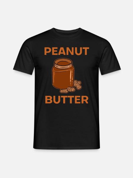 Peanut butter - Men's T-Shirt - black