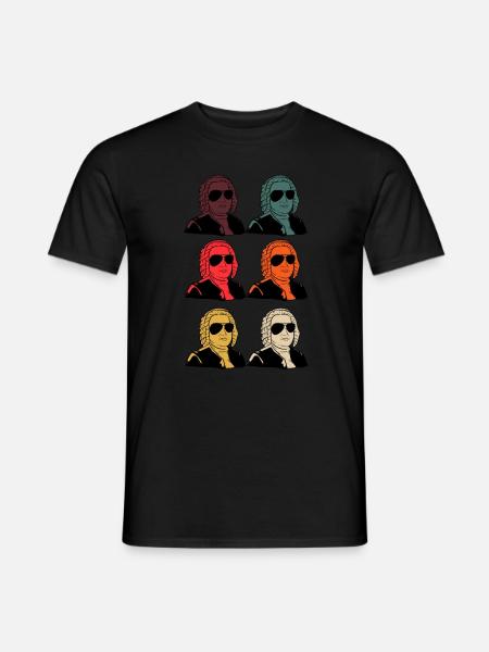 Johann Sebastian Bach - Camiseta hombre - negro