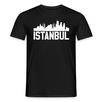 Skyline Istanbul - Männer T-Shirt - Schwarz - Vorne - AI Model Male 178 light (178cm)