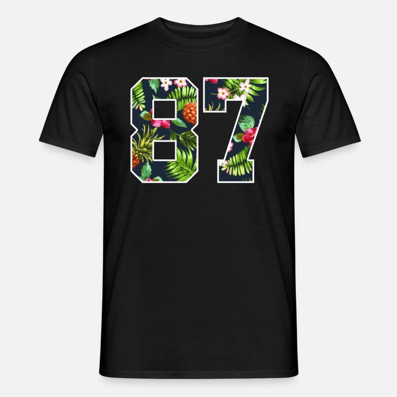 87 - Männer T-Shirt - Schwarz