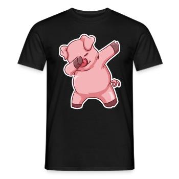 Dabbing Pic - T-shirt homme - noir - Devant - AI Model Male 178 light (178cm)