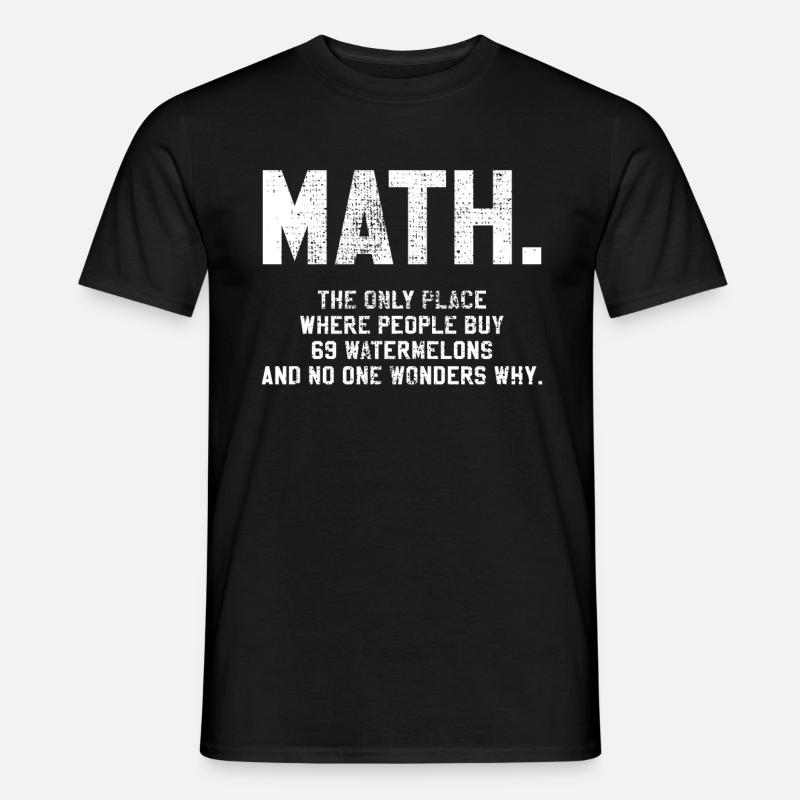 Math text task - Men's T-Shirt - black