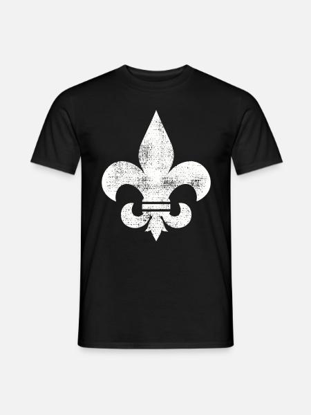 FLEUR DE LIS T Shirt - Männer T-Shirt - Schwarz