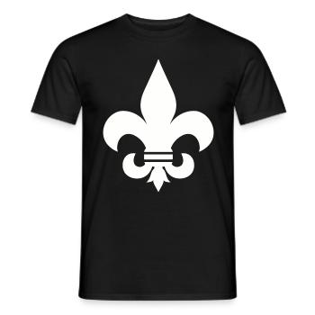 FLEUR DE LIS SHIRT - Men's T-Shirt - black - Front - AI Model Male 178 light (178cm)
