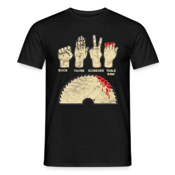 Schreiner Finger Ab - Männer T-Shirt - Schwarz - Vorne - AI Model Male 178 light (178cm)