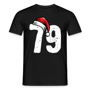 79 Numéro Noël - T-shirt homme - noir - Devant - AI Model Male 178 light (178cm)