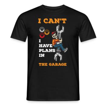 MAÎTRE RÉPARATION DU GARAGE - T-shirt homme - noir - Devant - AI Model Male 178 light (178cm)