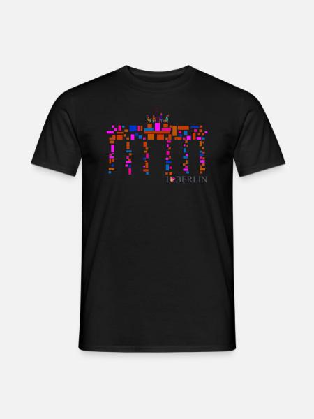 Berlin T-Shirt - Brandenburger Tor Shirt - I Love - Männer T-Shirt - Schwarz