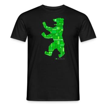 I Love Berlin - Berliner Bär Design - Pop Art - Men's T-Shirt - black - Front - AI Model Male 178 light (178cm)