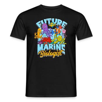 Biologie marine Biologiste marin Biologiste de biologie marine - T-shirt homme - noir - Devant - AI Model Male 178 light (178cm)