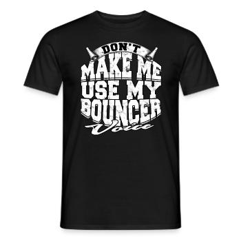 türsteher geschenk bodyguard sicherheit sicherheit - Männer T-Shirt - Schwarz - Vorne - AI Model Male 178 light (178cm)