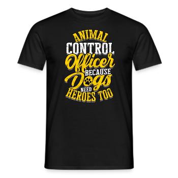 Sauvetage animal Bien-être animal Chien Chat Animal de compagnie Li - T-shirt homme - noir - Devant - AI Model Male 178 light (178cm)