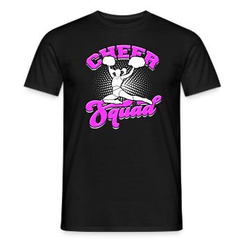 pom-pom girl pom-pom girl cadeau sport fille GE - T-shirt homme - noir - Devant - AI Model Male 178 light (178cm)