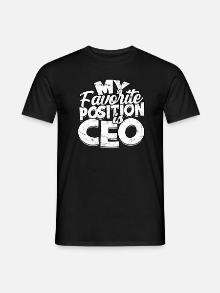 Directeur Général Chef Cadeau Idée Cadeau Travail - T-shirt homme - noir