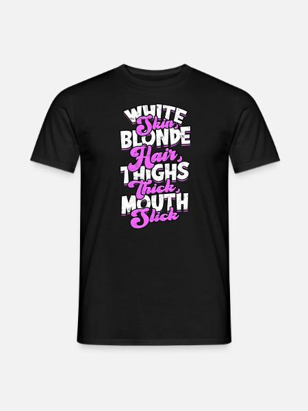 dick dicke oberschenkel thick thighs oberschenkel - Männer T-Shirt - Schwarz