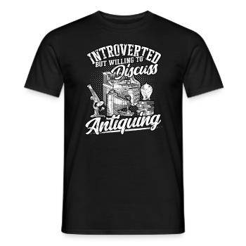 Antiques Antiques Antique Collector Antiques - Men's T-Shirt - black - Front - AI Model Male 178 light (178cm)