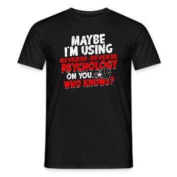psychiatrist gift therapy gift idea psycholo - Men's T-Shirt - black - Front - AI Model Male 178 light (178cm)