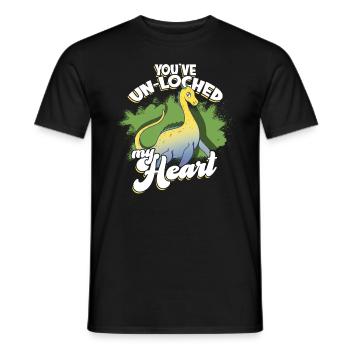 lochlochlochness geschenkidee geschenk - Männer T-Shirt - Schwarz - Vorne - AI Model Male 178 light (178cm)