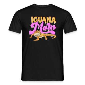 Iguanische Reptil - Männer T-Shirt - Schwarz - Vorne - AI Model Male 178 light (178cm)