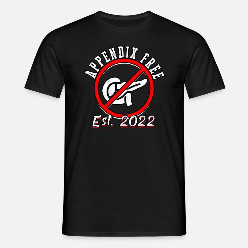 Appendix Operation Appendectomy Removal - Men's T-Shirt - black