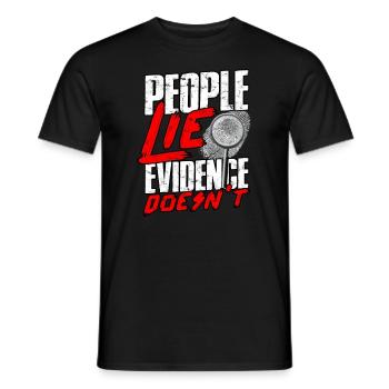 Détective en sciences judiciaires Enquêteur sur les crimes véridiques - T-shirt homme - noir - Devant - AI Model Male 178 light (178cm)