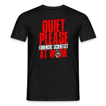 Détective en sciences judiciaires Enquêteur sur les crimes véridiques - T-shirt homme - noir - Devant - AI Model Male 178 light (178cm)