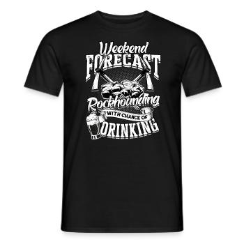 Rockhounder Rockhounding Géologue Rockhound Rockhound - T-shirt homme - noir - Devant - AI Model Male 178 light (178cm)