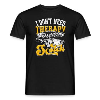Buveur de whisky écossais irlandais Buvant de l’alcool - T-shirt homme - noir - Devant - AI Model Male 178 light (178cm)