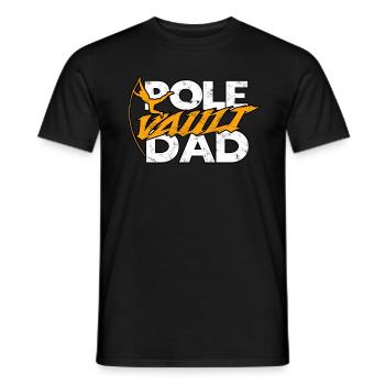 Quart à la perche et saut à la perche - T-shirt homme - noir - Devant - AI Model Male 178 light (178cm)