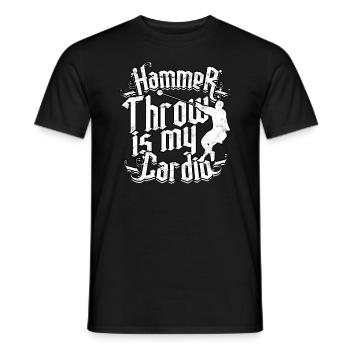 Hammer werfen Strecke und Feldgeschmack Wurf - Männer T-Shirt - Schwarz - Vorne - AI Model Male 178 light (178cm)