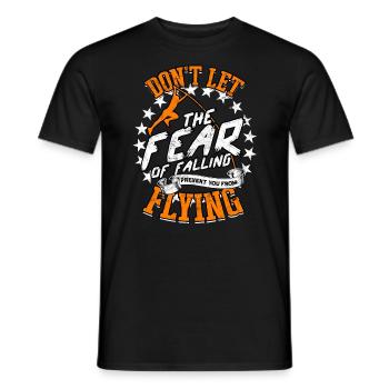 Pole Viertel und Feldstabhochsprung - Männer T-Shirt - Schwarz - Vorne - AI Model Male 178 light (178cm)