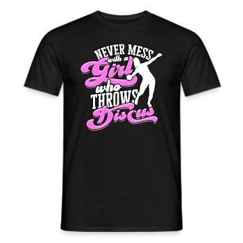 Discutez du tir d’athlétisme de Litter Girl - T-shirt homme - noir - Devant - AI Model Male 178 light (178cm)