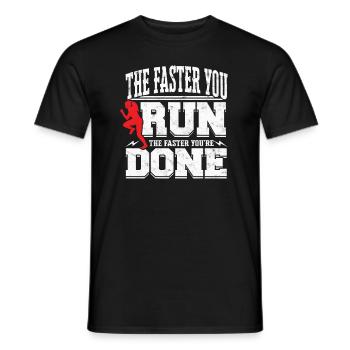 Track and Field Runner Athelitcs Running Sport Run - Männer T-Shirt - Schwarz - Vorne - AI Model Male 178 light (178cm)